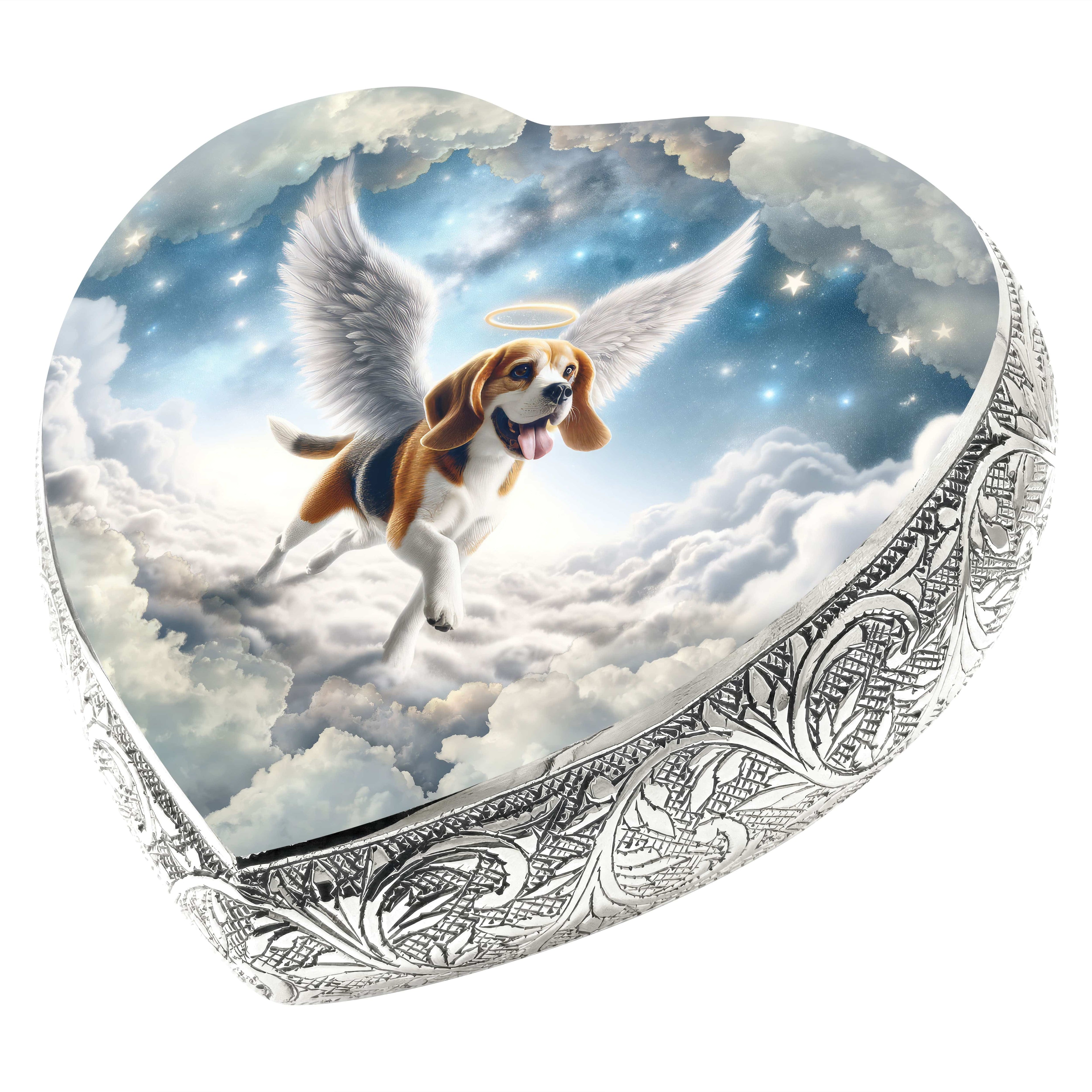 Beagle Dog Urn - Celestial Cascade Urn for Dog Ashes