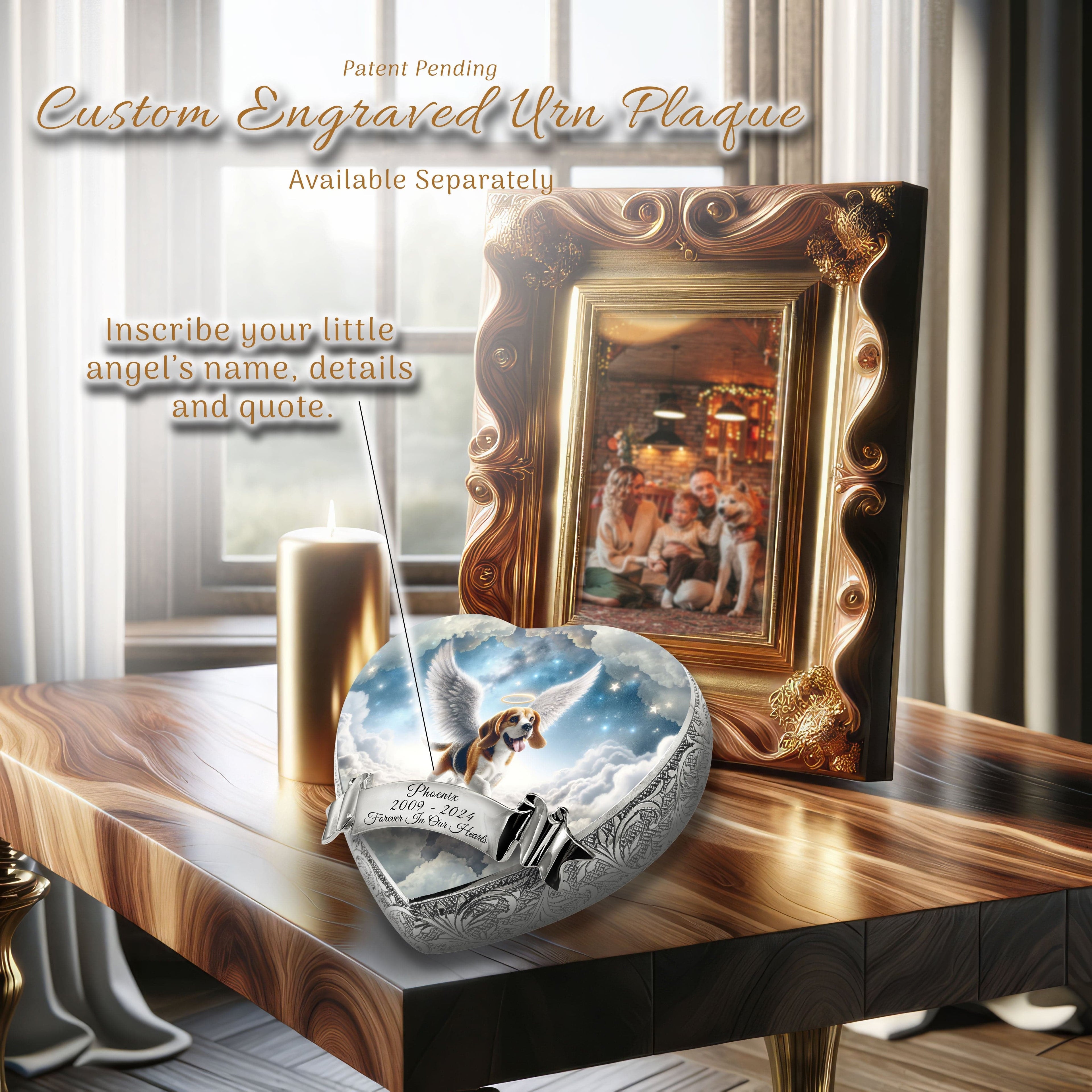 Beagle Dog Urn - Celestial Cascade Urn for Dog Ashes