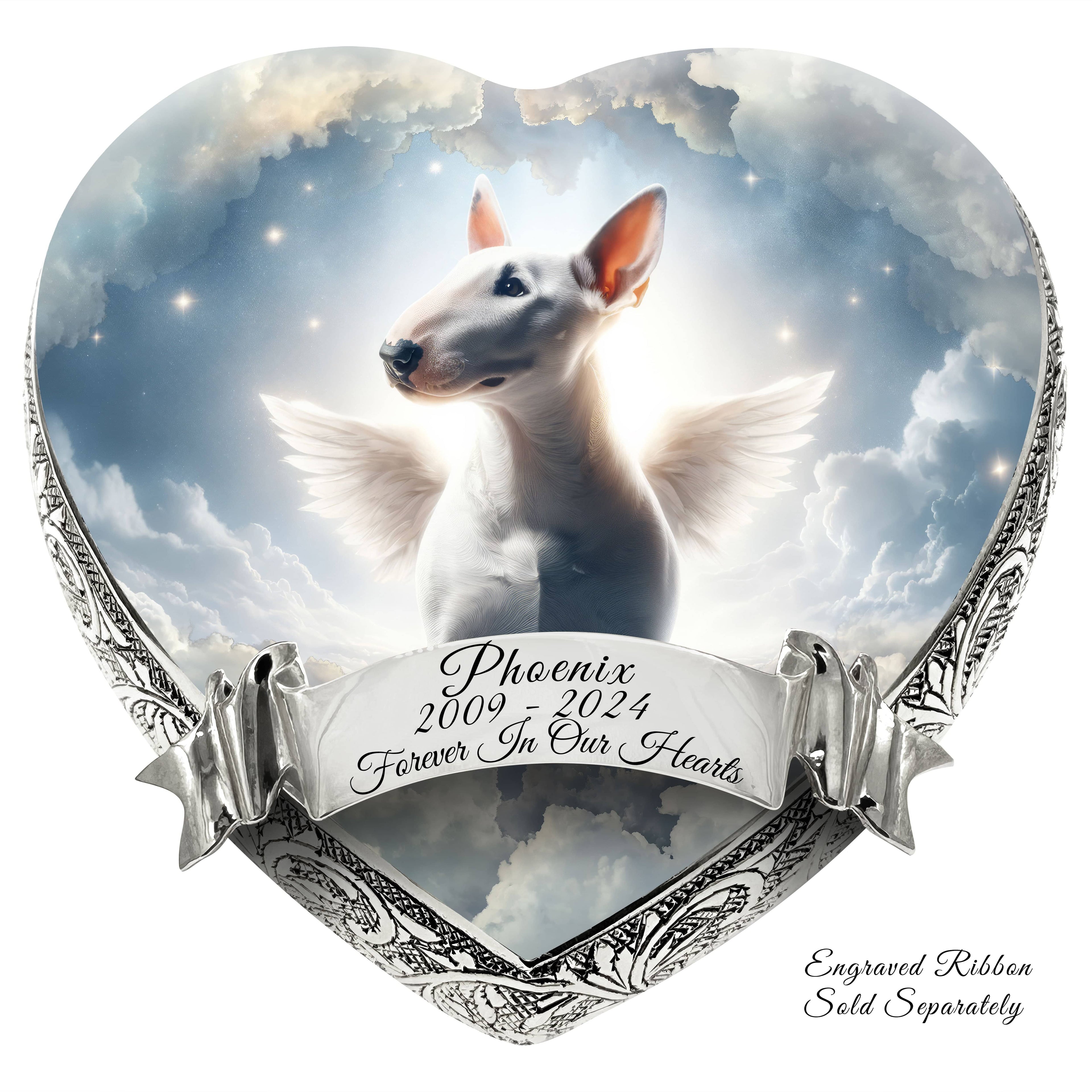Bull Terrier Dog Urn - Cosmic Chorus Urn for Dog Ashes