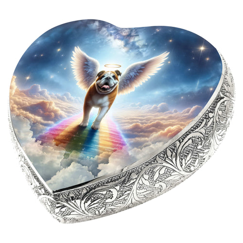 Bulldog Dog Urn - Rainbow Bridge Urn for Dog Ashes