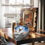 Bulldog Dog Urn - Rainbow Bridge Urn for Dog Ashes