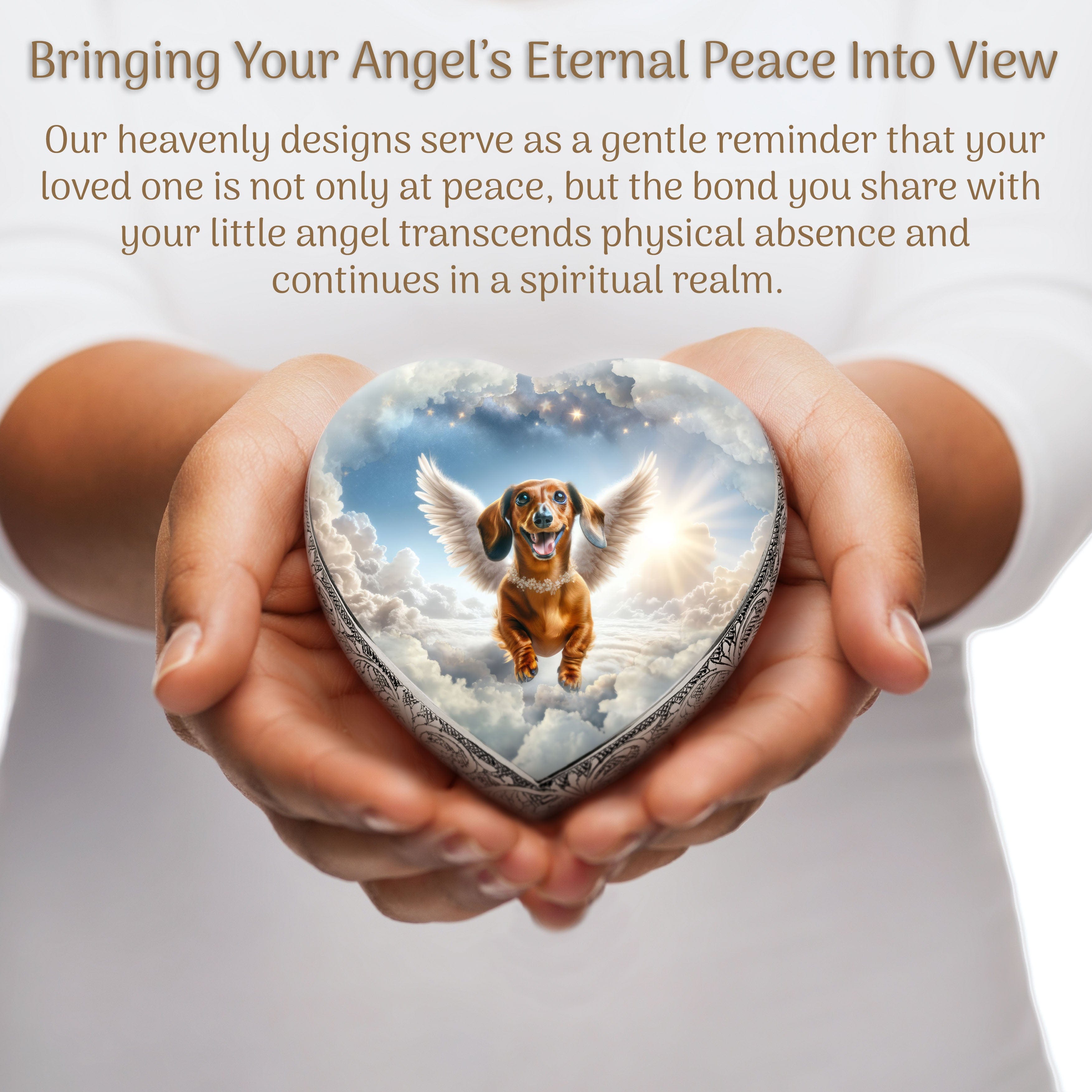 Dachshund Dog Urn - Celestial Majesty Urn for Dog Ashes