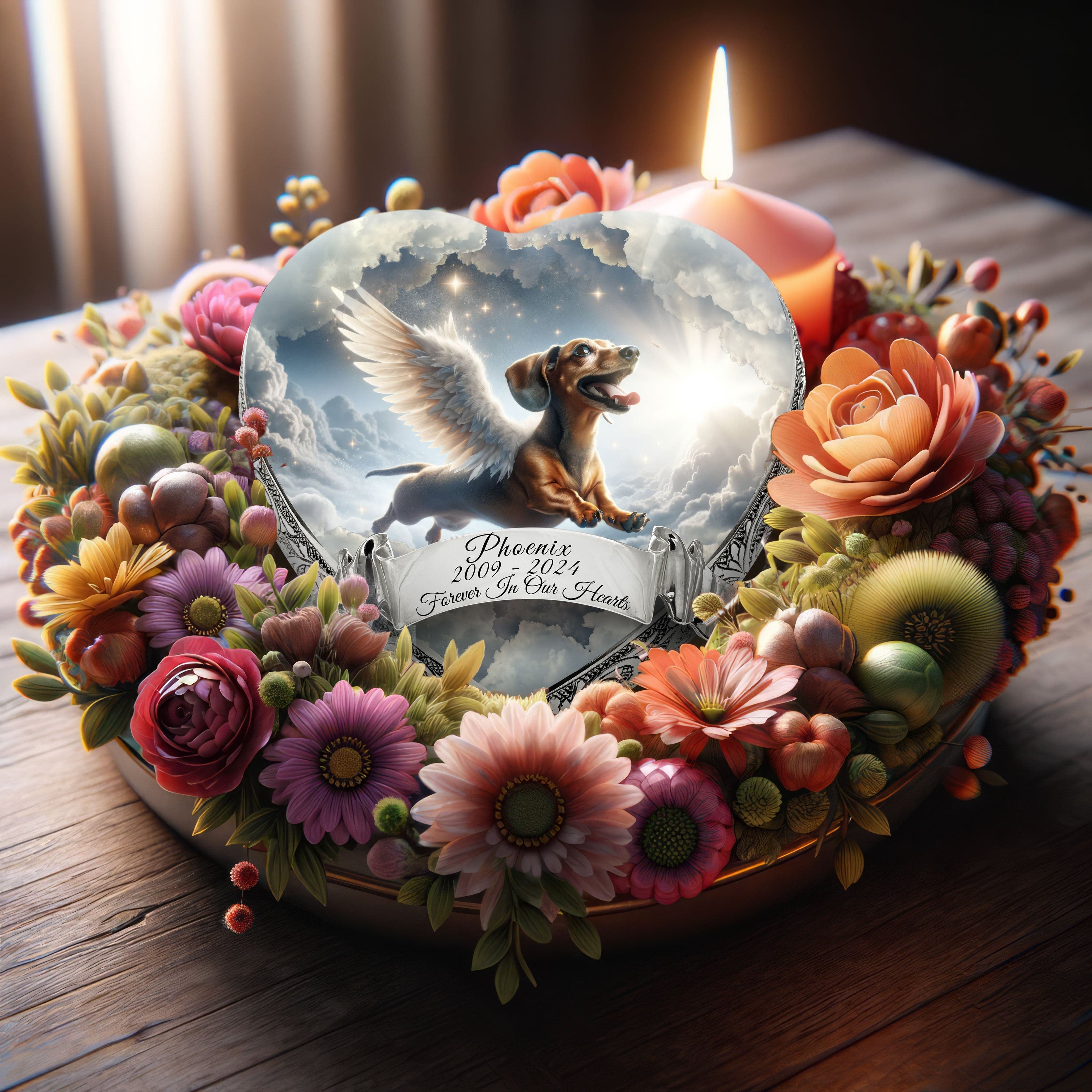 Dachshund - Sacred Skyscape Dog Urn