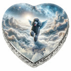 Dark Poodle Dog Urn - Seraphic Swirl Urn for Dog Ashes