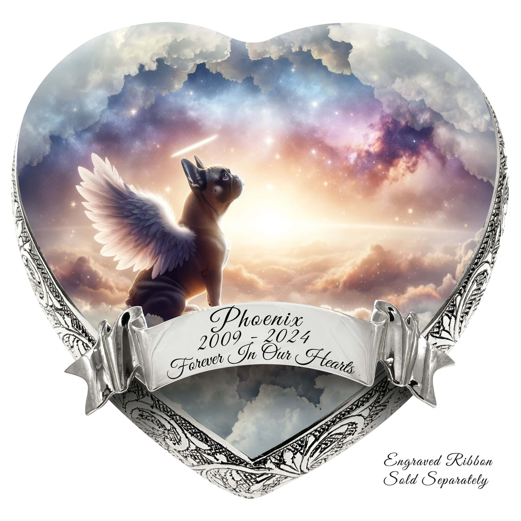 French Bulldog Dog Urn - Cosmic Dawn Urn for Dog Ashes