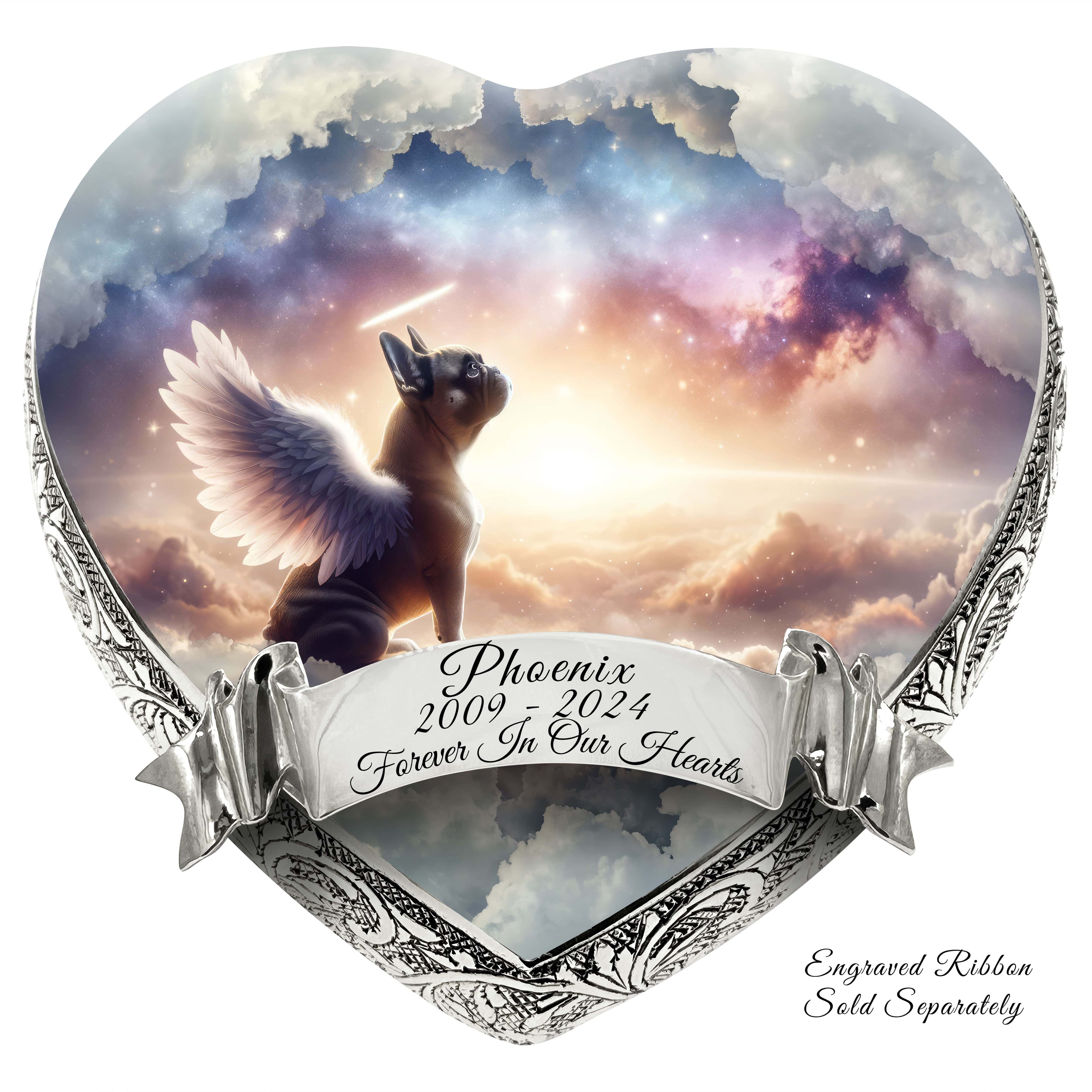 French Bulldog Dog Urn - Cosmic Dawn Urn for Dog Ashes