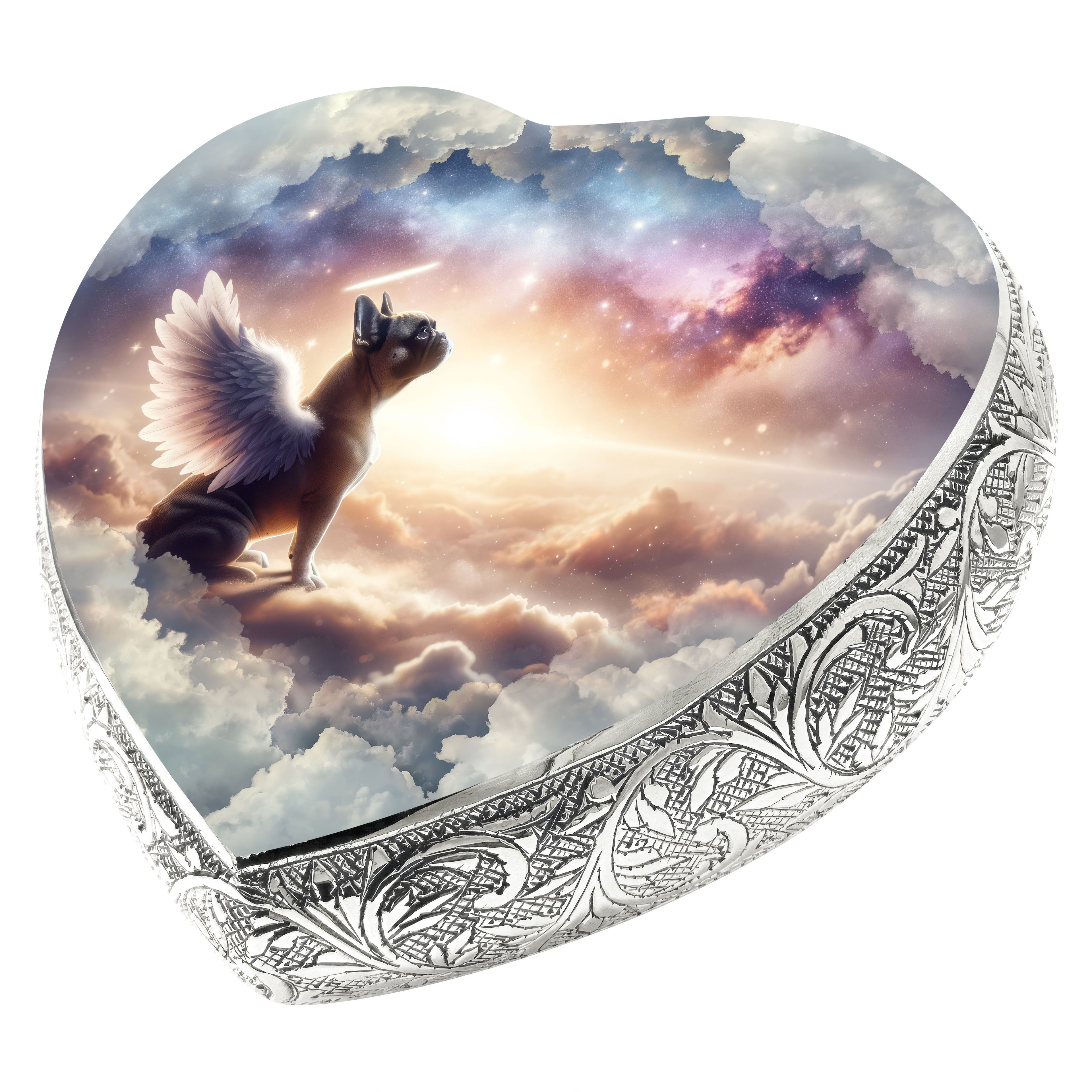 French Bulldog Dog Urn - Cosmic Dawn Urn for Dog Ashes