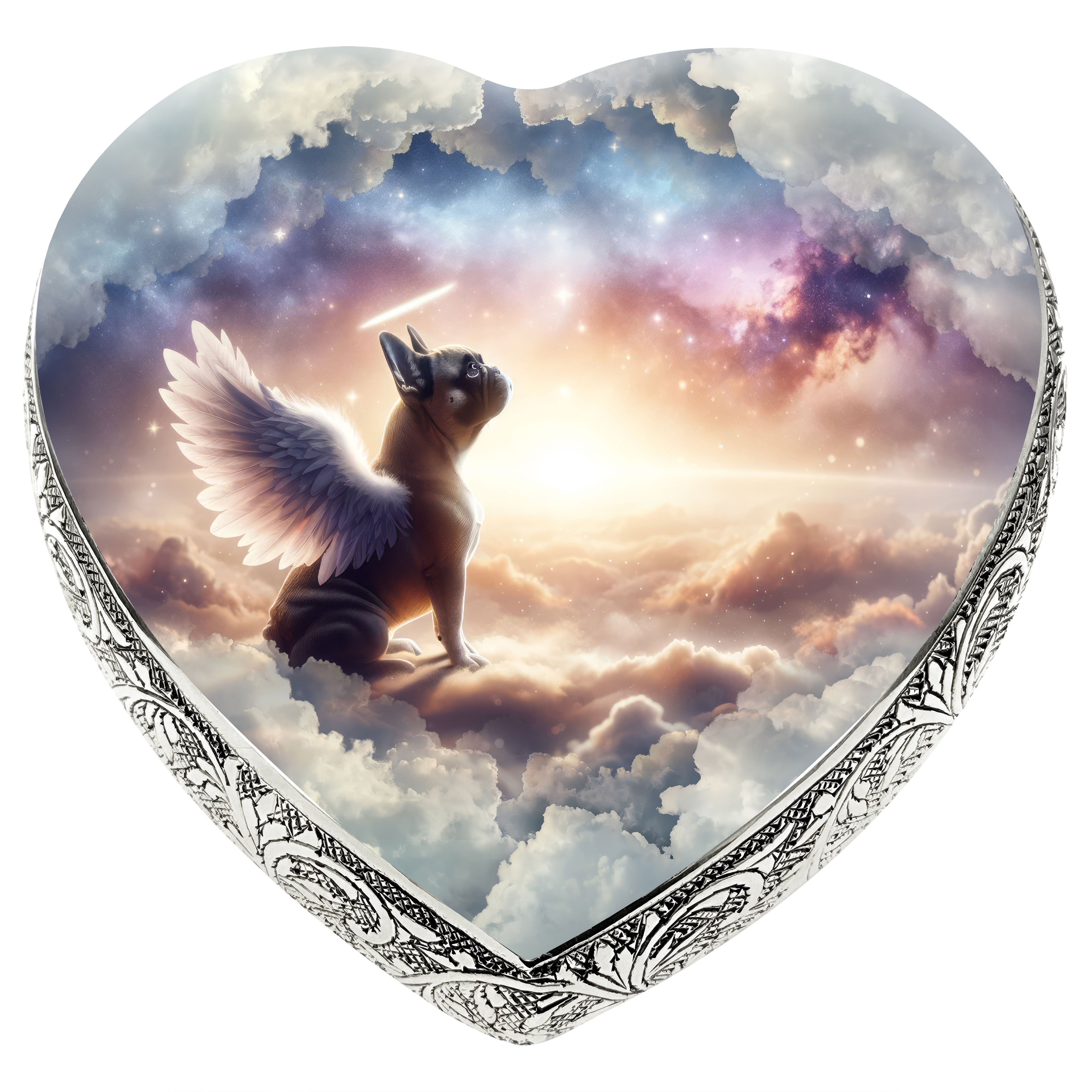 French Bulldog Dog Urn - Cosmic Dawn Urn for Dog Ashes