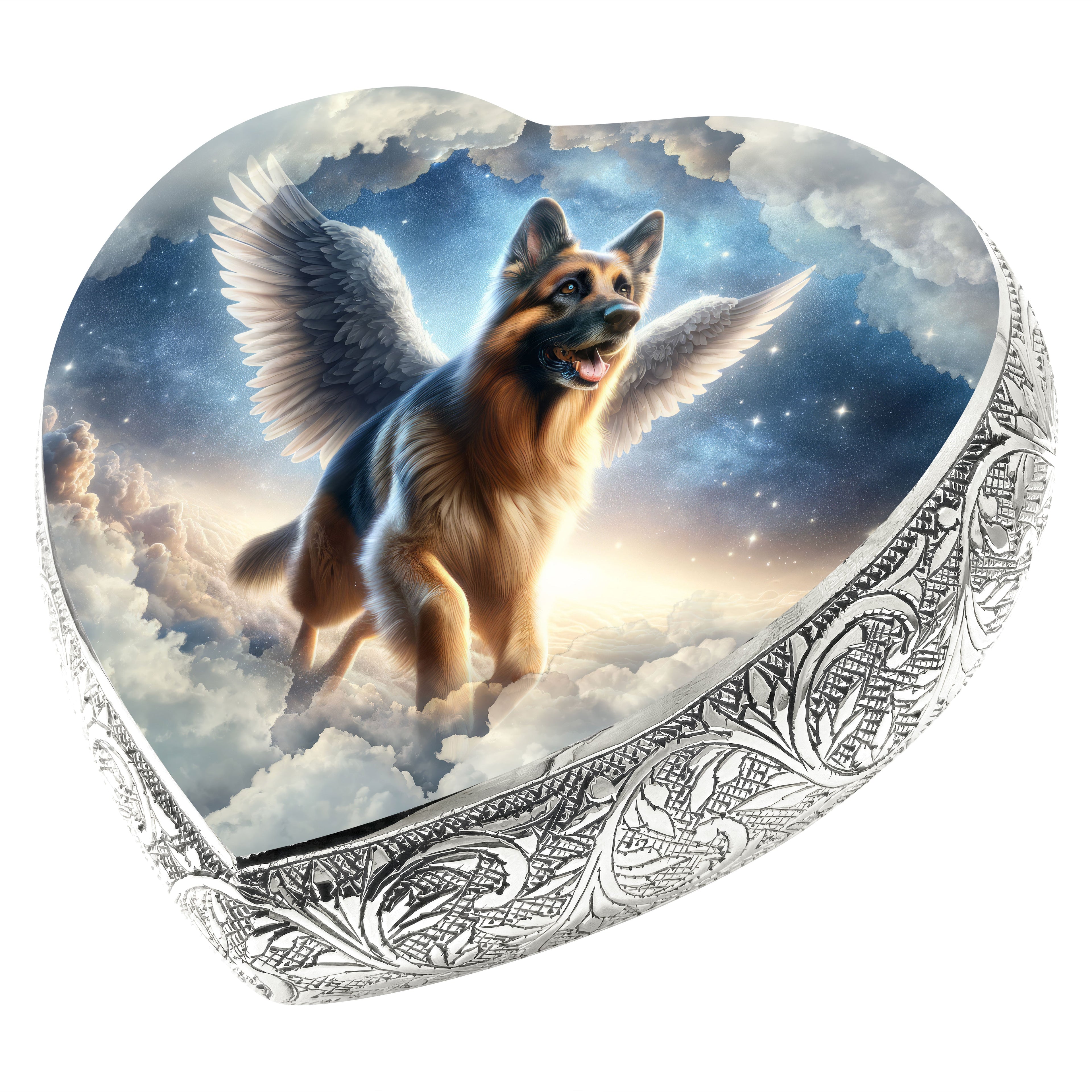 German Shepherd Dog Urn - Astral Voyage Urn for Dog Ashes