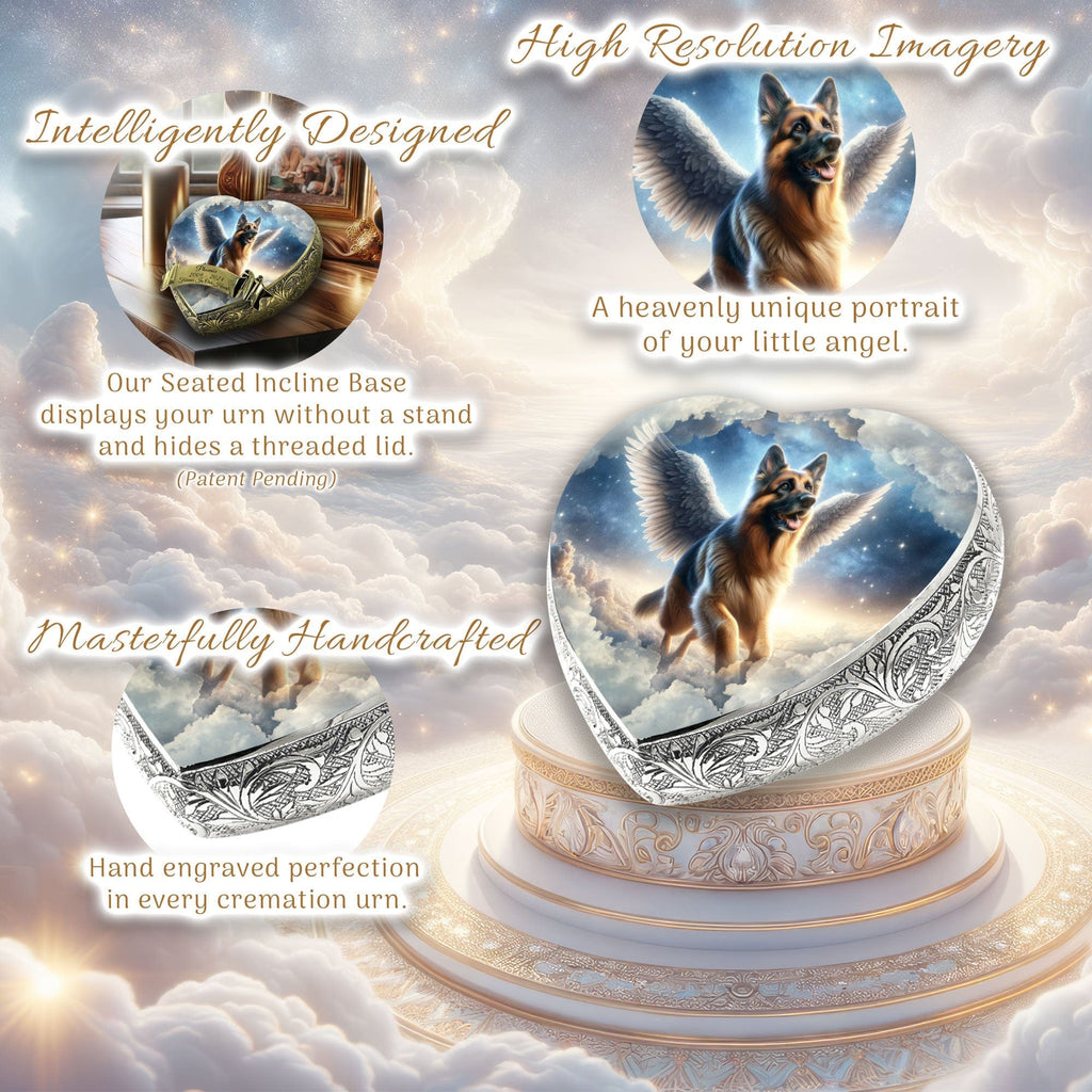 German Shepherd Dog Urn - Astral Voyage Urn for Dog Ashes