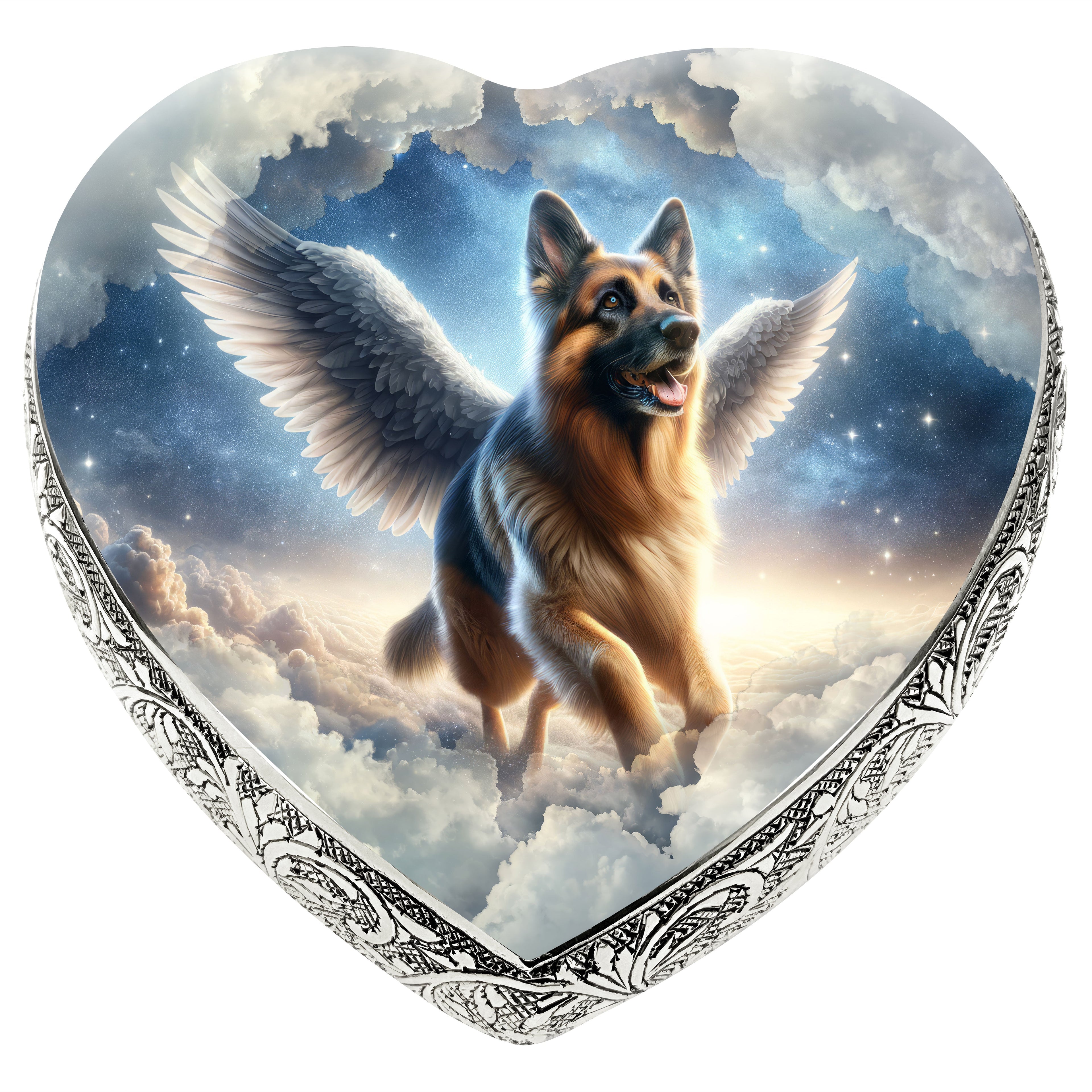 German Shepherd Dog Urn - Astral Voyage Urn for Dog Ashes