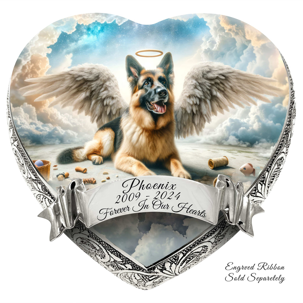 German Shepherd Dog Urn - Cosmic Calm Urn for Dog Ashes