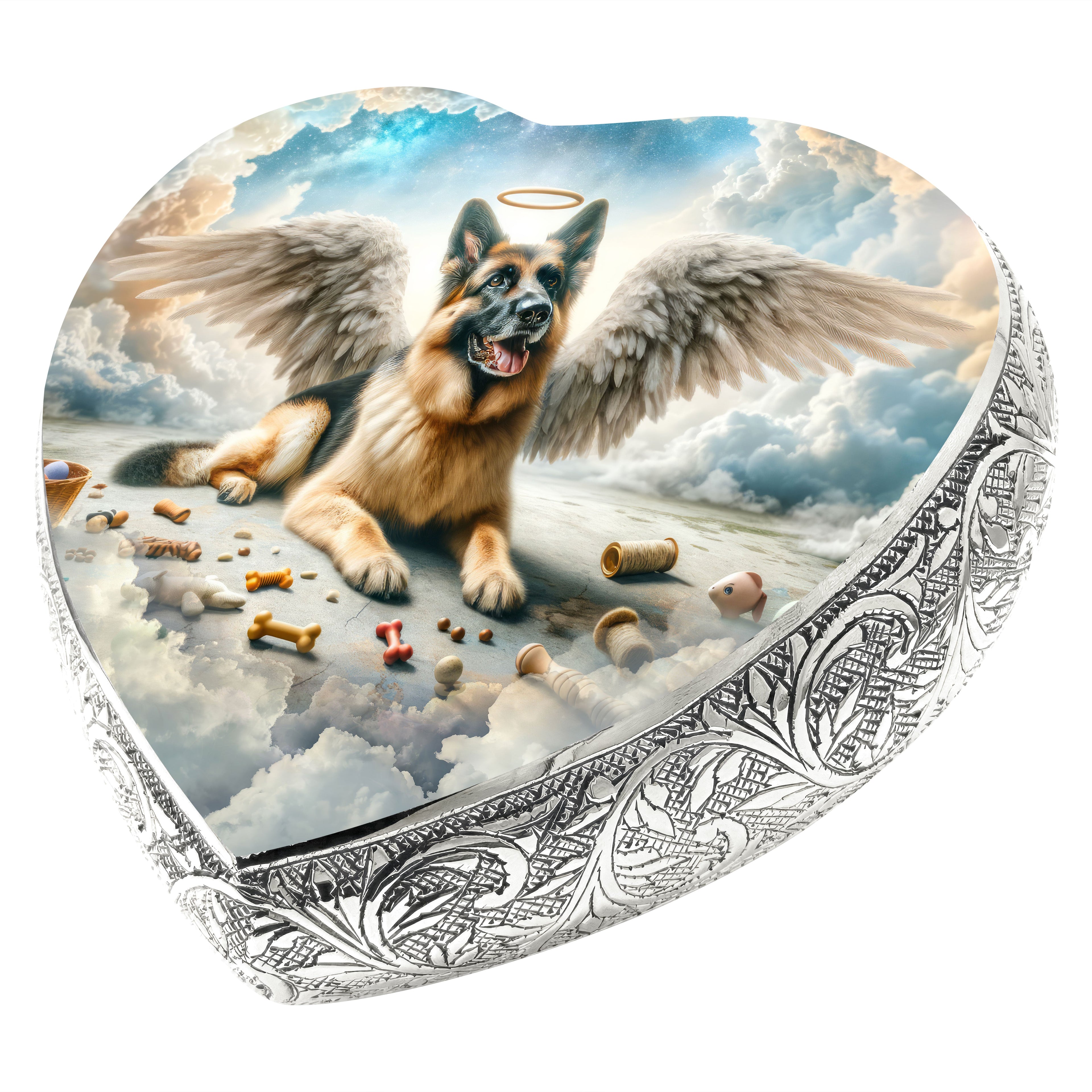 German Shepherd Dog Urn - Cosmic Calm Urn for Dog Ashes