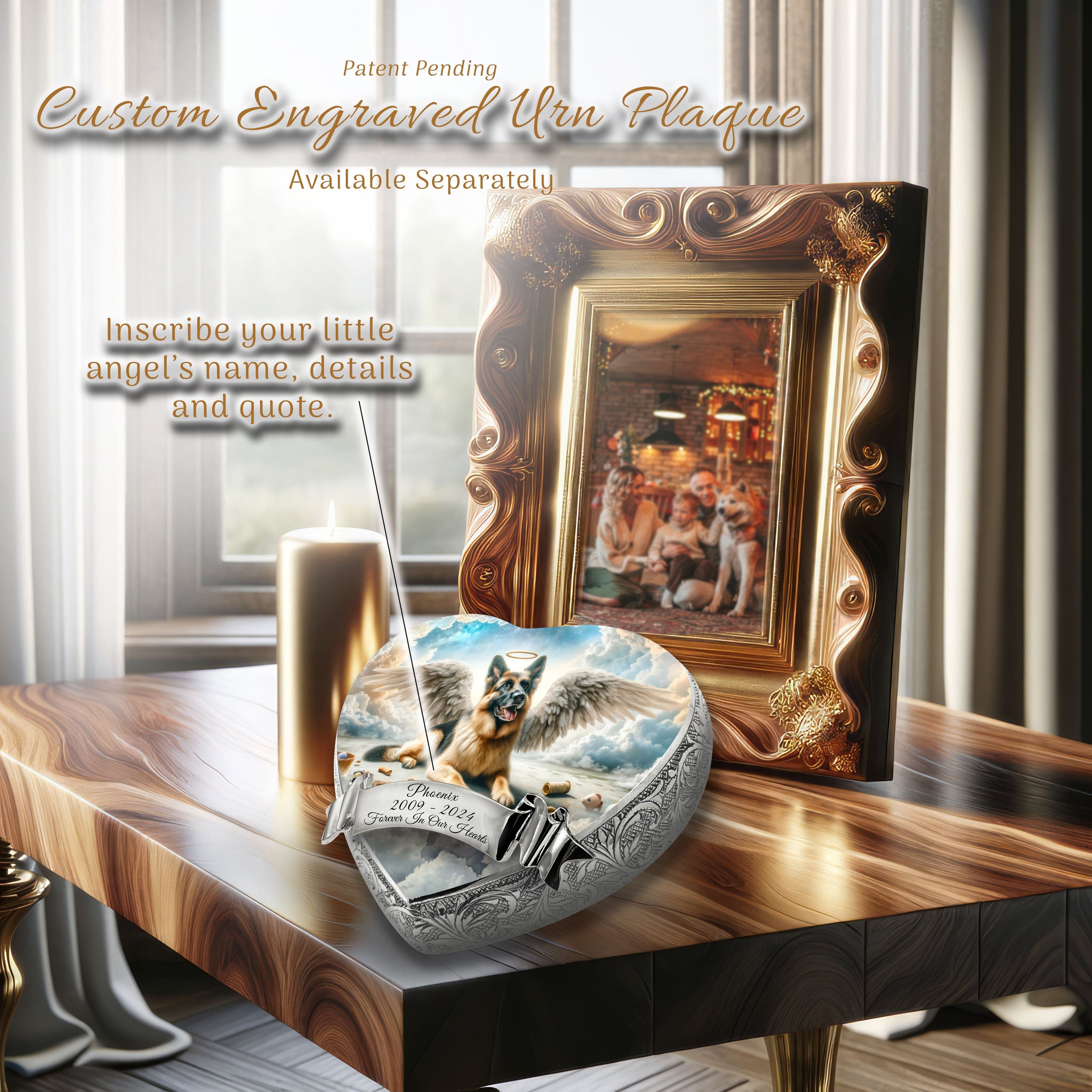 German Shepherd Dog Urn - Cosmic Calm Urn for Dog Ashes