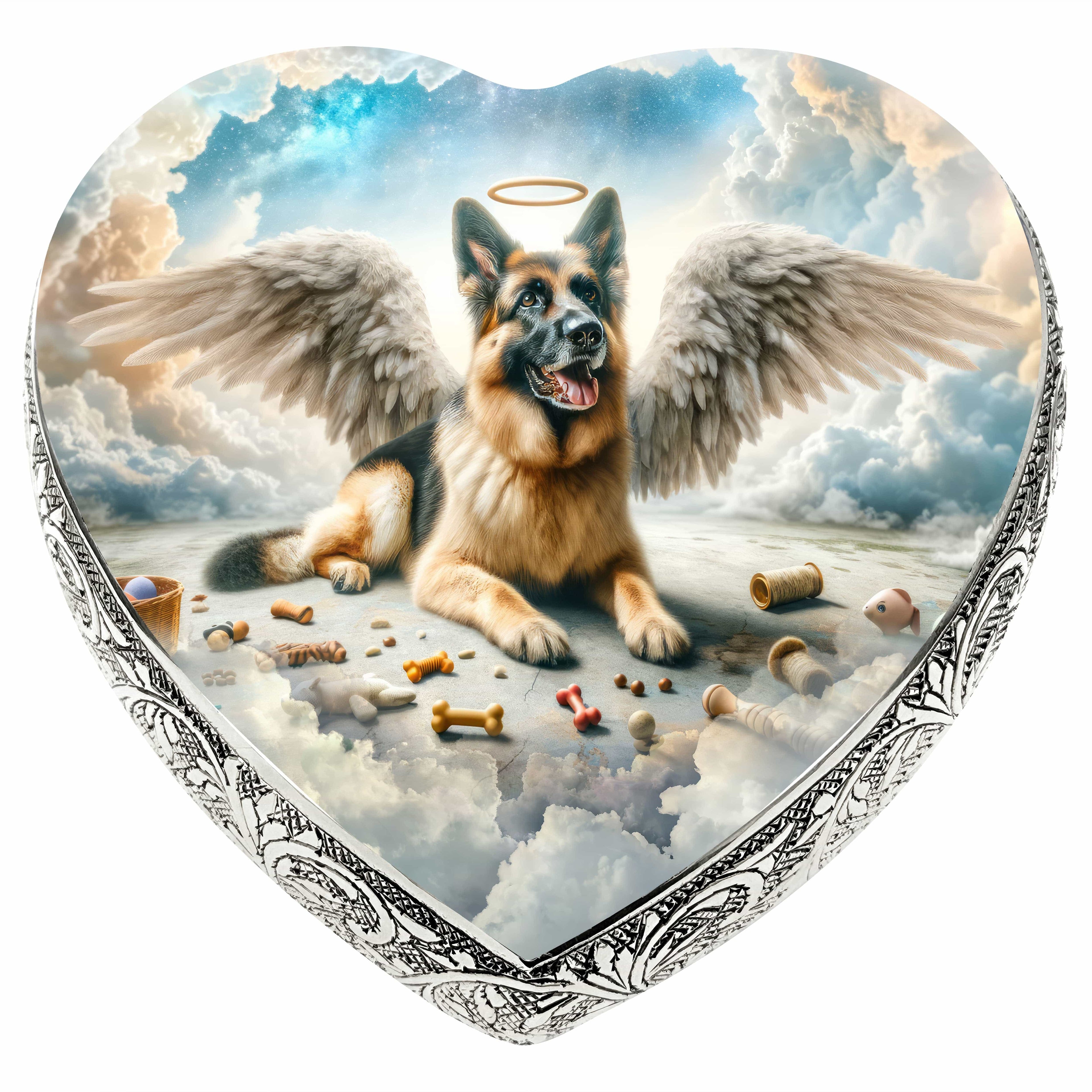 German Shepherd Dog Urn - Cosmic Calm Urn for Dog Ashes