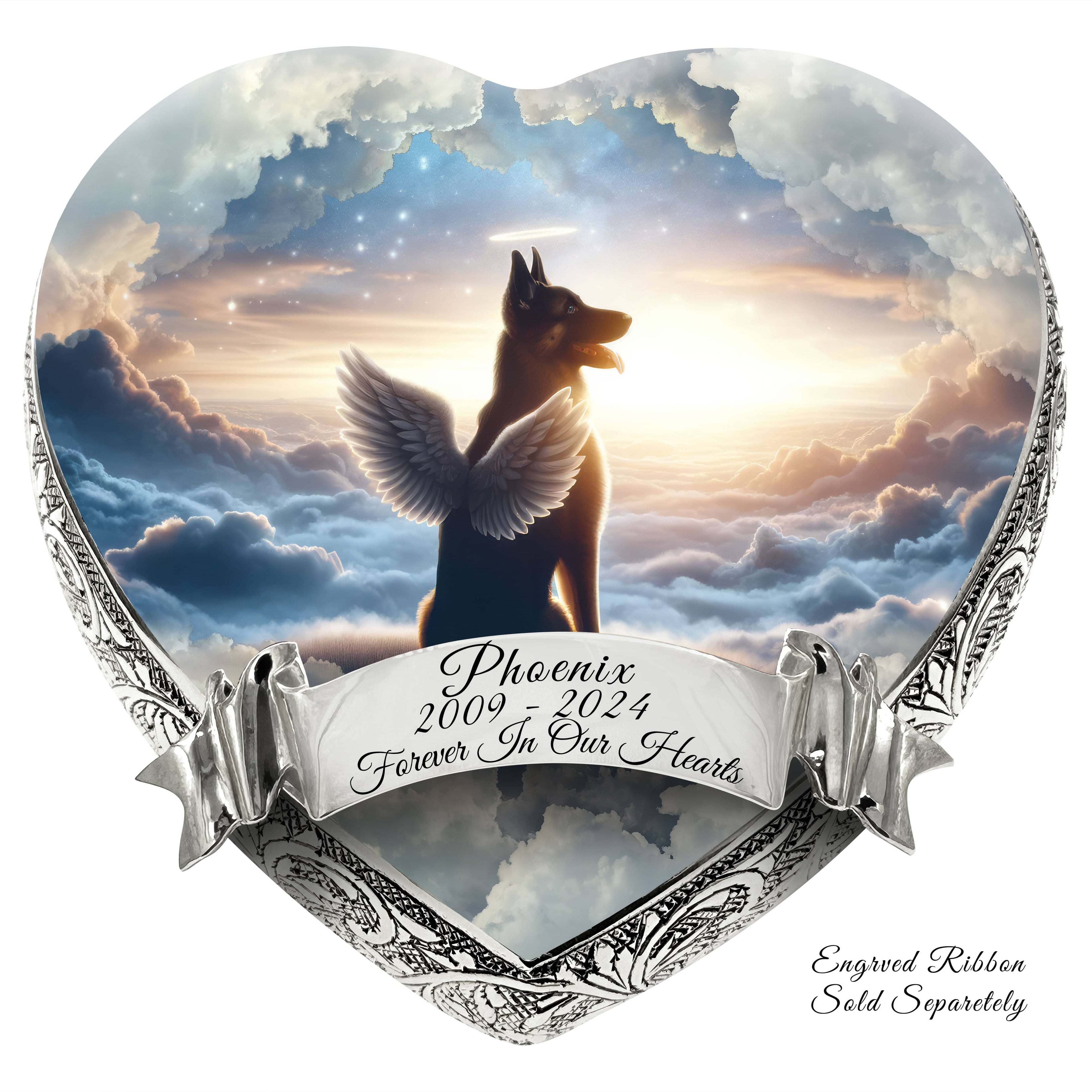 German Shepherd Dog Urn - Heavenly Horizon Urn for Dog Ashes
