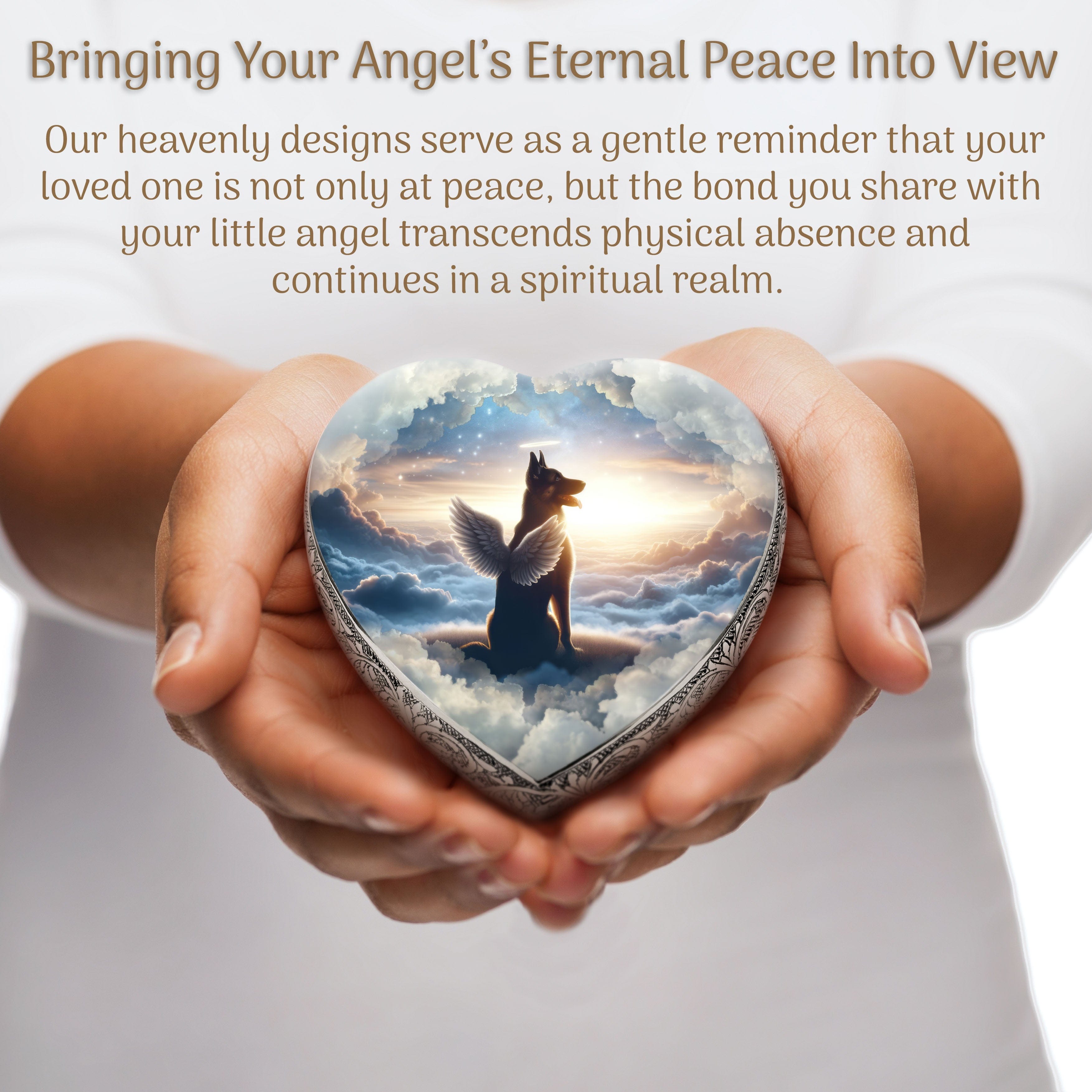 German Shepherd Dog Urn - Heavenly Horizon Urn for Dog Ashes