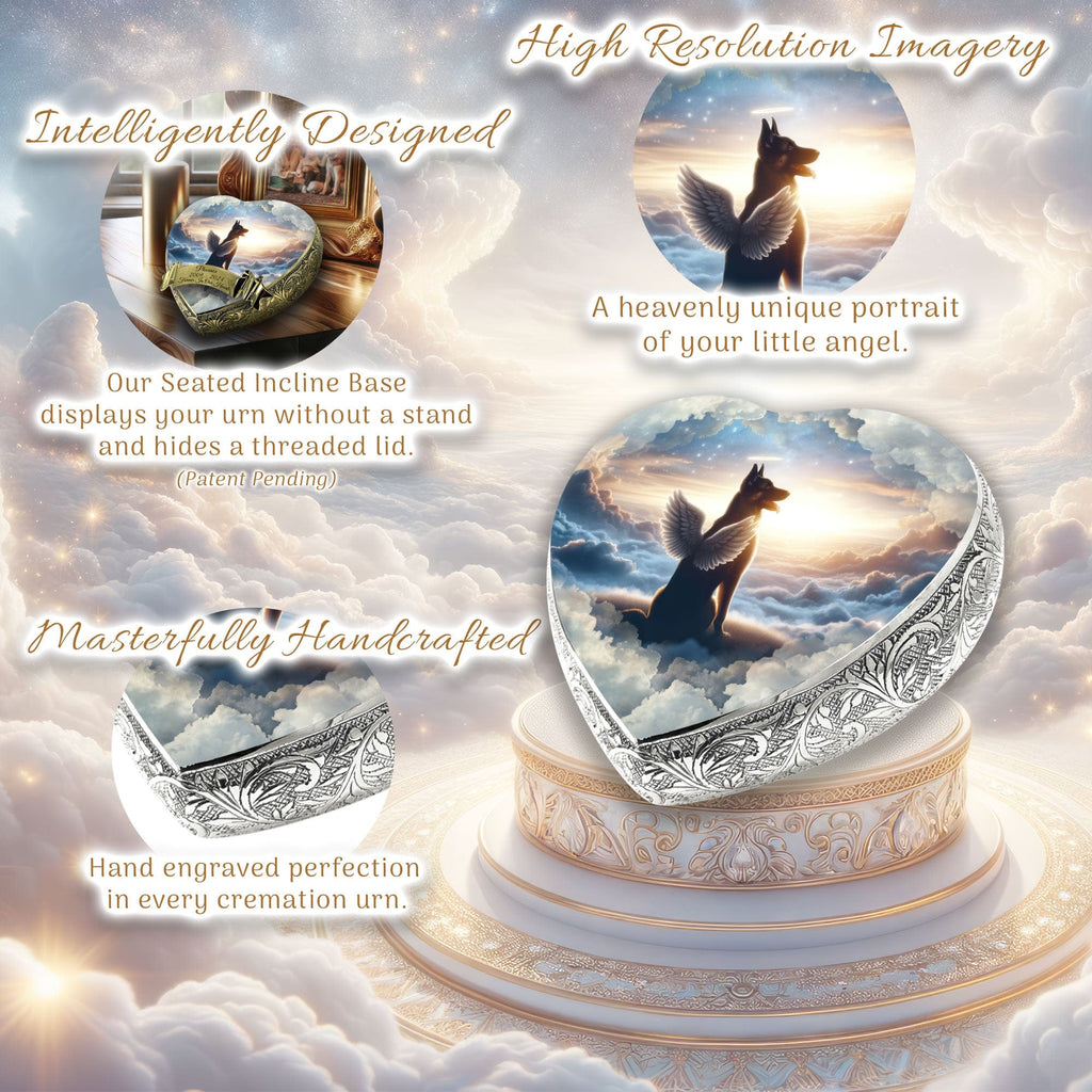 German Shepherd Dog Urn - Heavenly Horizon Urn for Dog Ashes