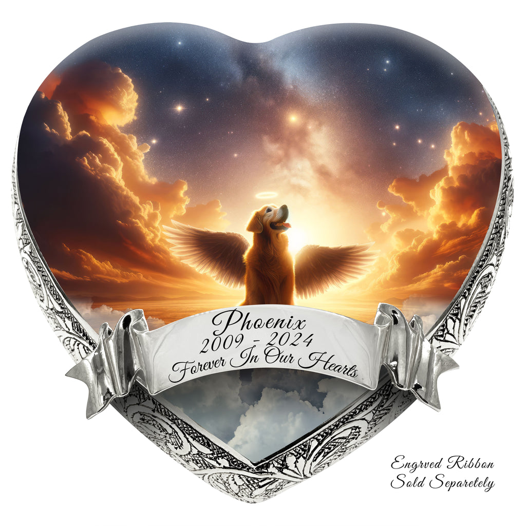 Golden Retriever Dog Urn - Celestial Cascade Urn for Dog Ashes