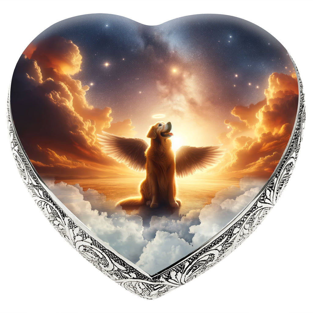 Golden Retriever Dog Urn - Celestial Cascade Urn for Dog Ashes