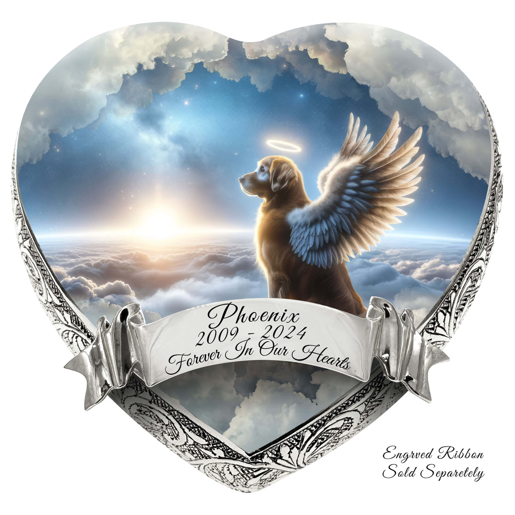 Golden Retriever Dog Urn - Galactic Gaze Urn for Dog Ashes