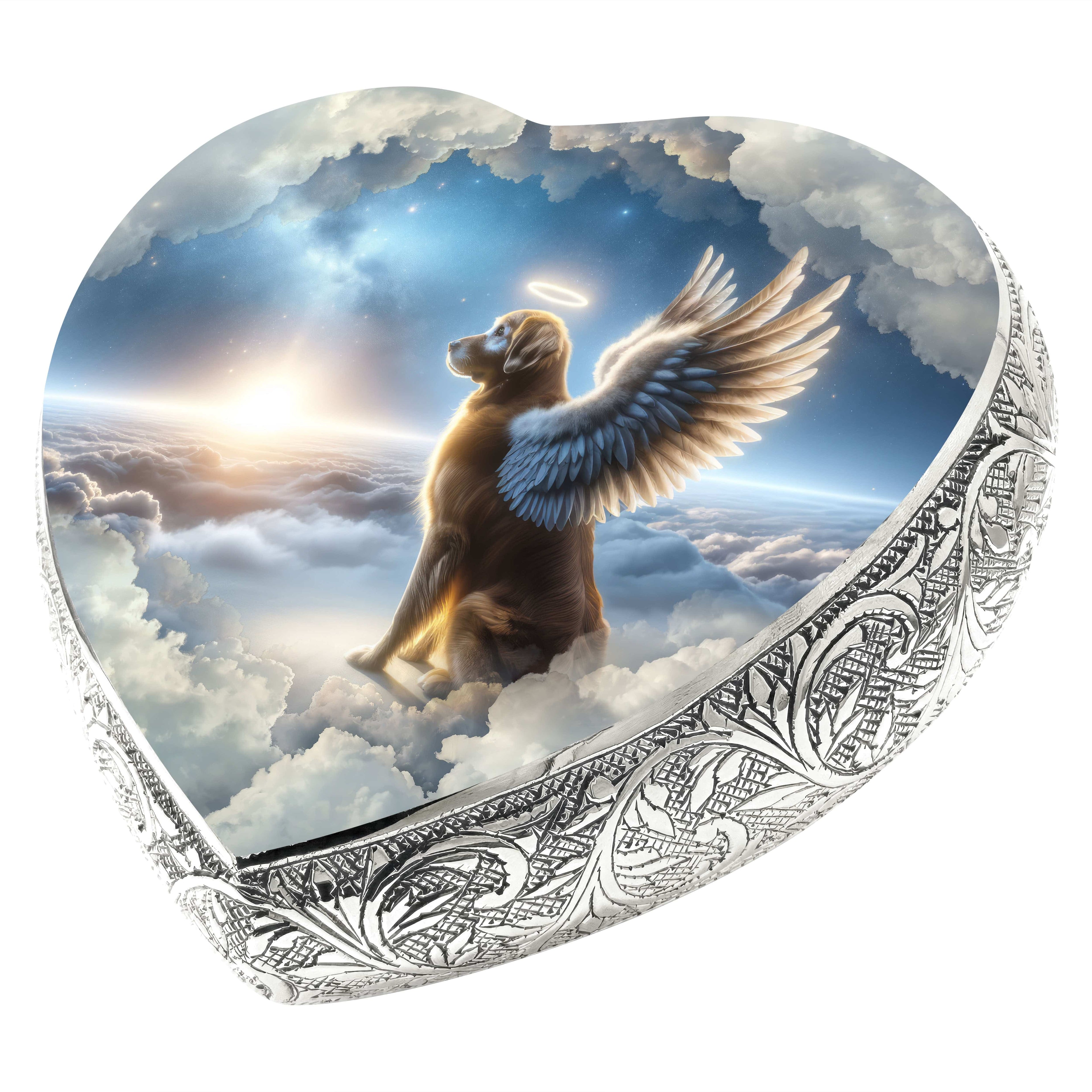 Golden Retriever Dog Urn - Galactic Gaze Urn for Dog Ashes