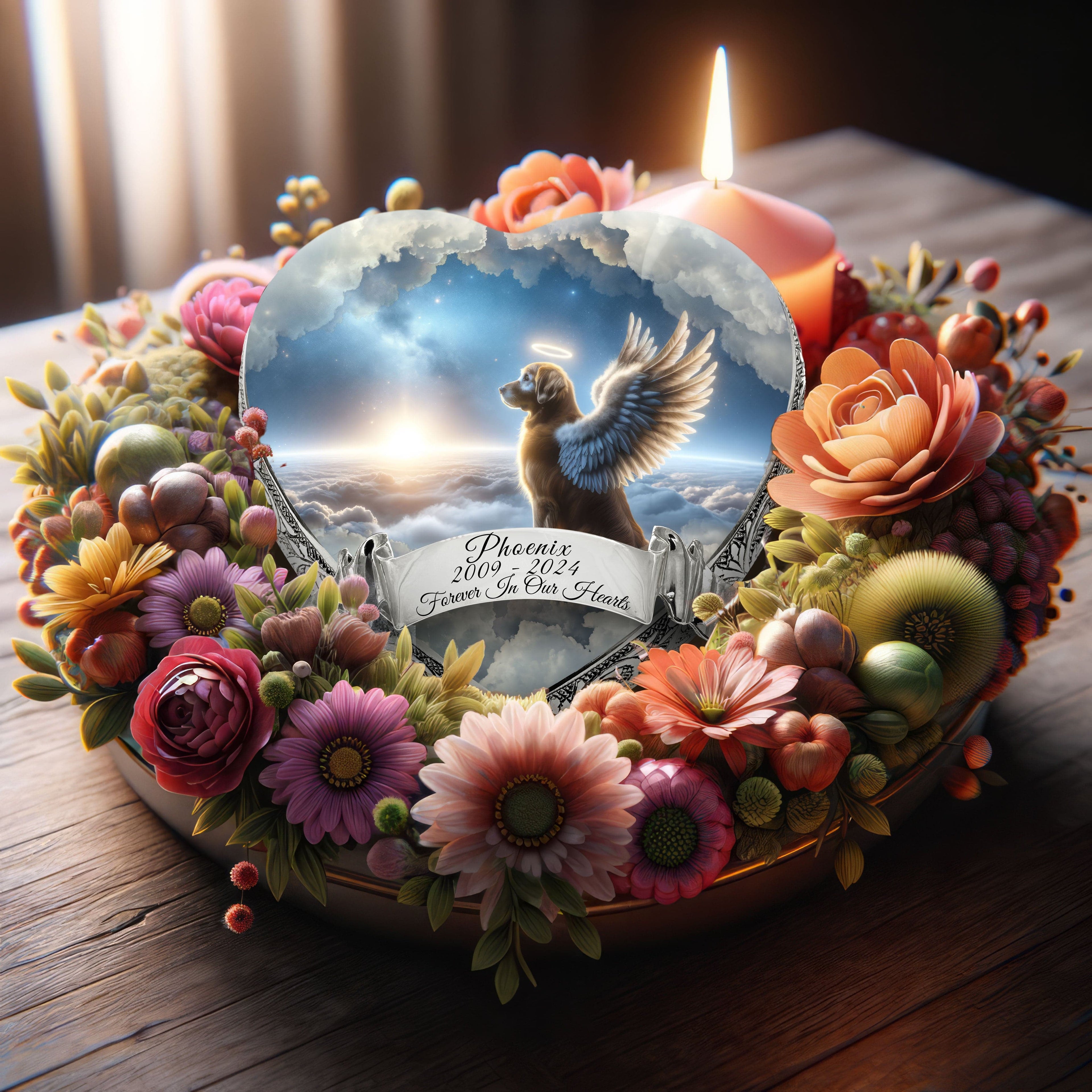 Golden Retriever Dog Urn - Galactic Gaze Urn for Dog Ashes