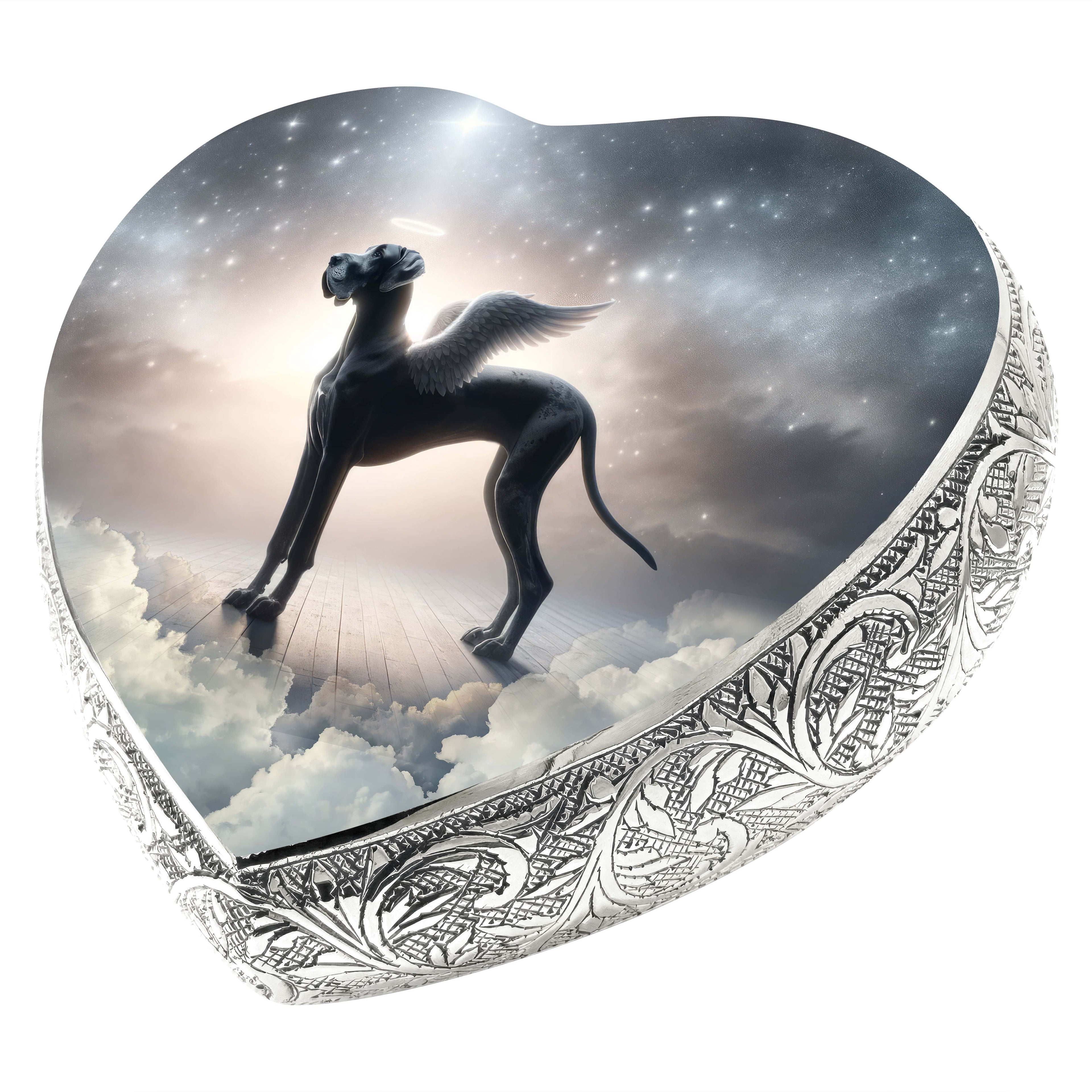 Great Dane Dog Urn - Celestial Horizon Urn for Dog Ashes