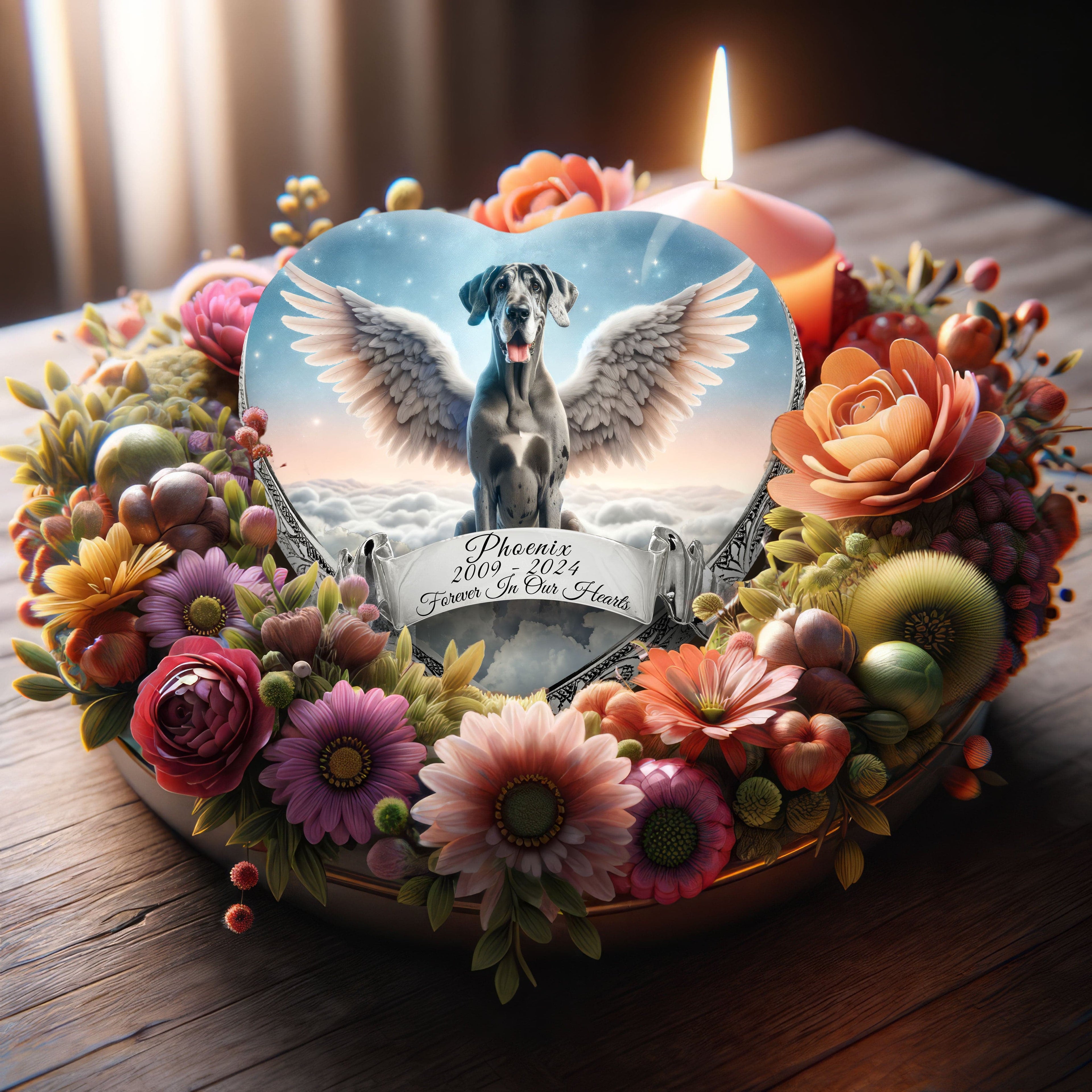 Great Dane Dog Urn - Celestial Vision Urn for Dog Ashes