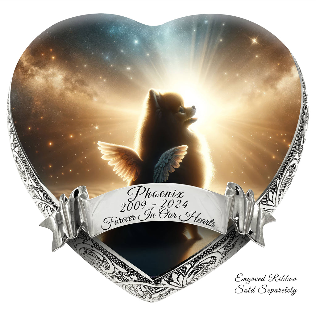 Pomeranian Dog Urn - Elysian Twilight Urn for Dog Ashes