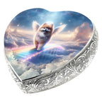 Pomeranian Dog Urn - Rainbow Bridge Urn for Dog Ashes