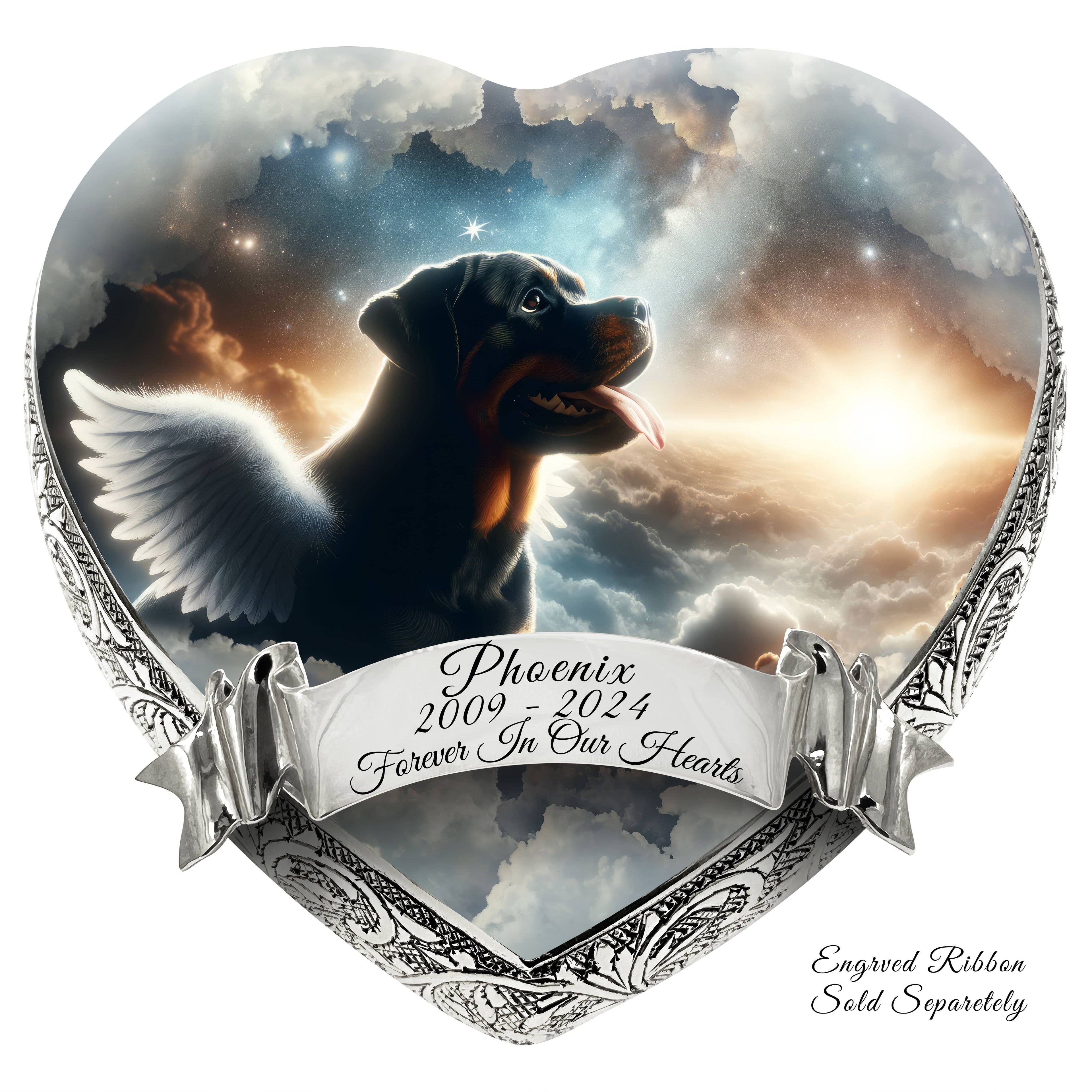 Rottweiler Dog Urn - Supernova Swirl Urn for Dog Ashes