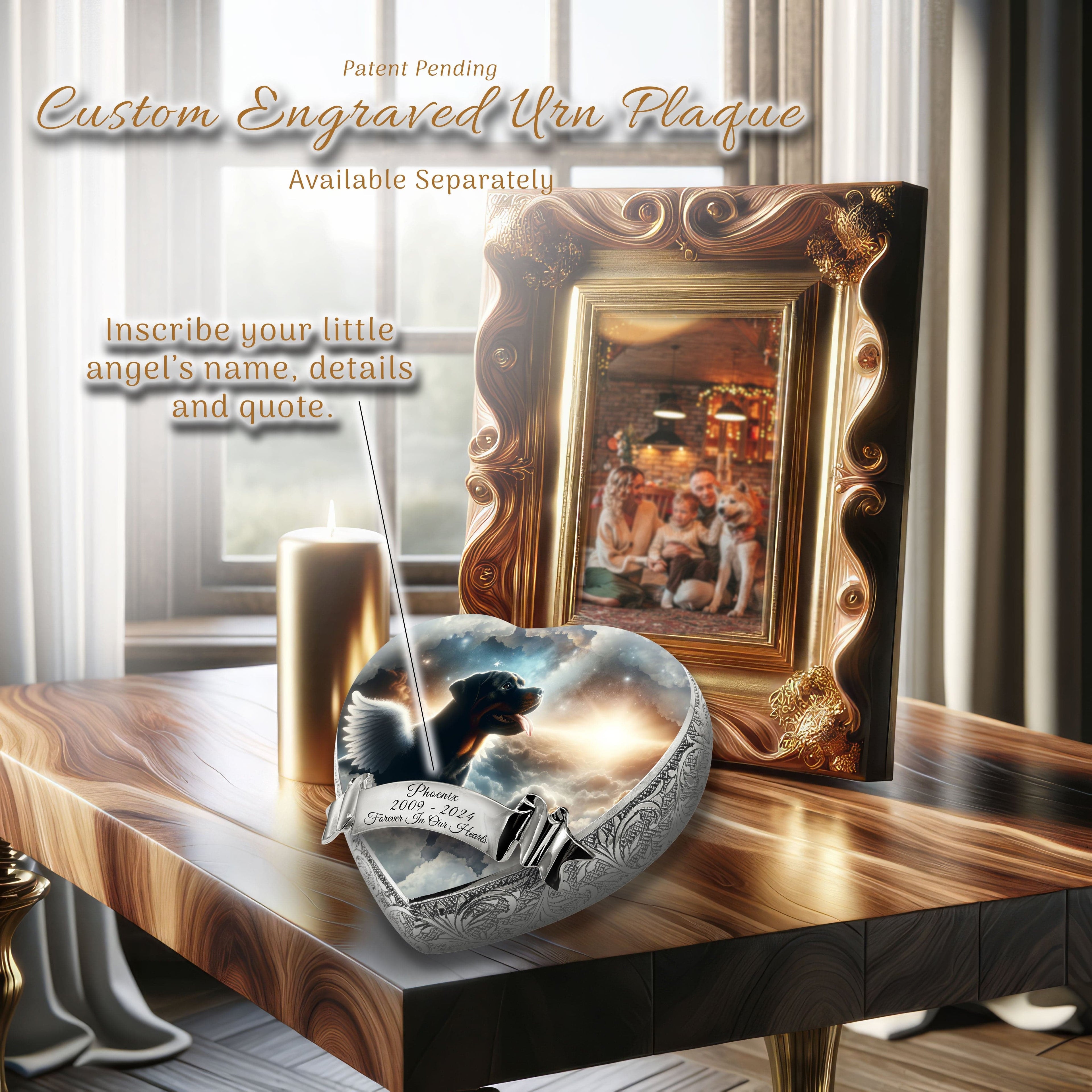 Rottweiler Dog Urn - Supernova Swirl Urn for Dog Ashes