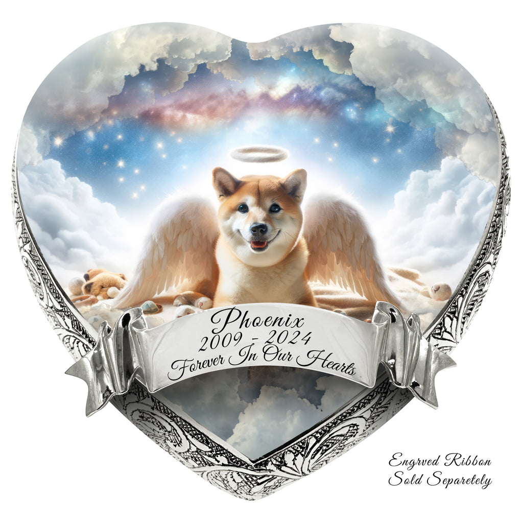 Shiba Inu Dog Urn - Cherubic Charm Urn for Dog Ashes