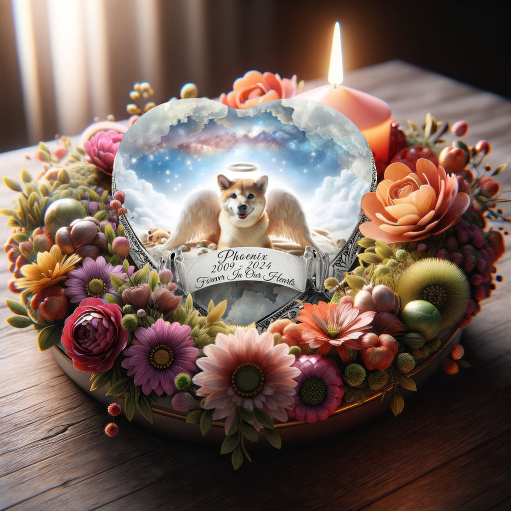 Shiba Inu Dog Urn - Cherubic Charm Urn for Dog Ashes