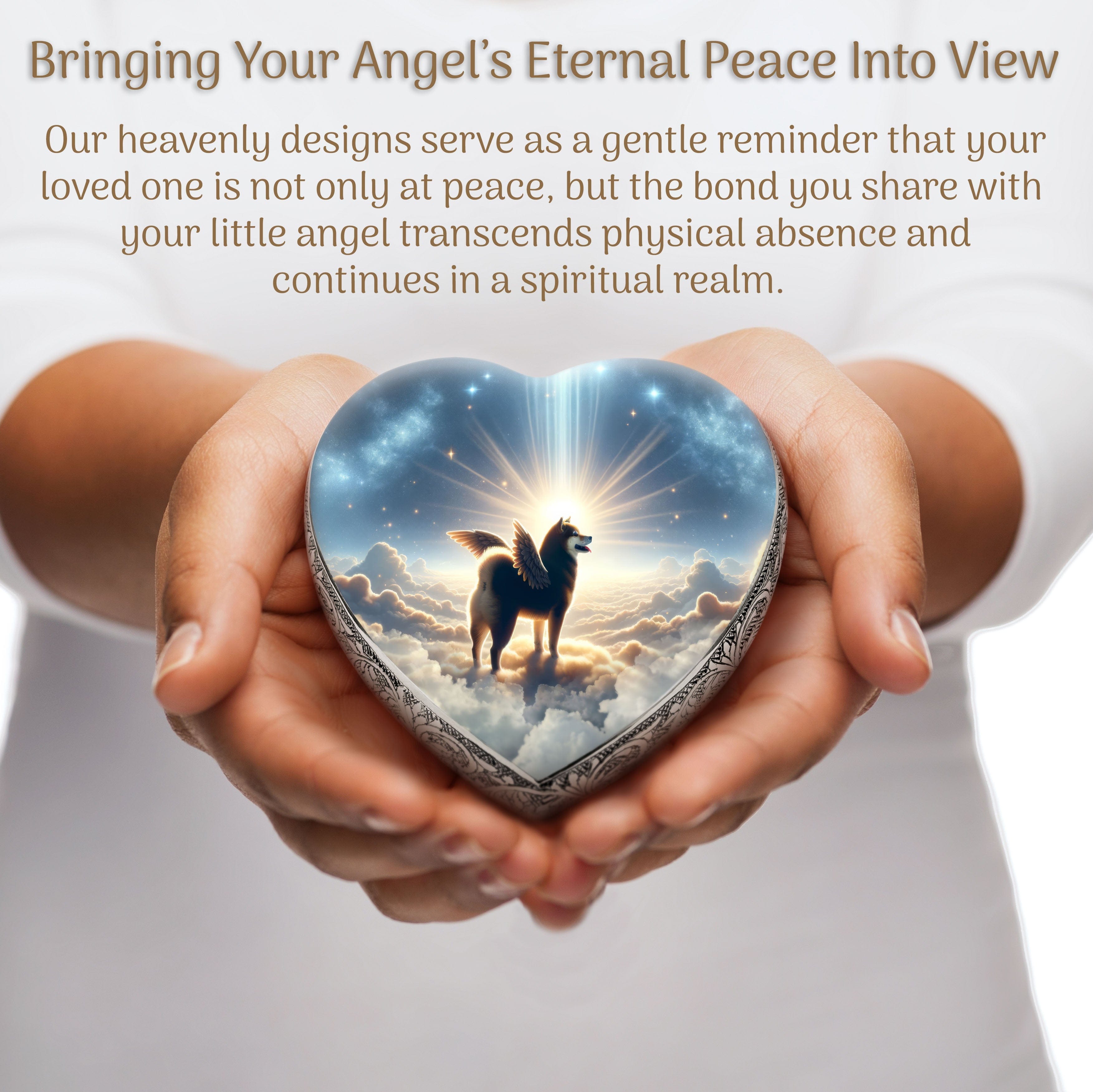 Shiba Inu Dog Urn - Divine Aura Urn for Dog Ashes