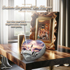 Shiba Inu Dog Urn - Rainbow Crossing Urn for Dog Ashes