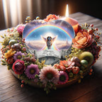 St Bernard Dog Urn - Rainbow Bridge Urn for Dog Ashes
