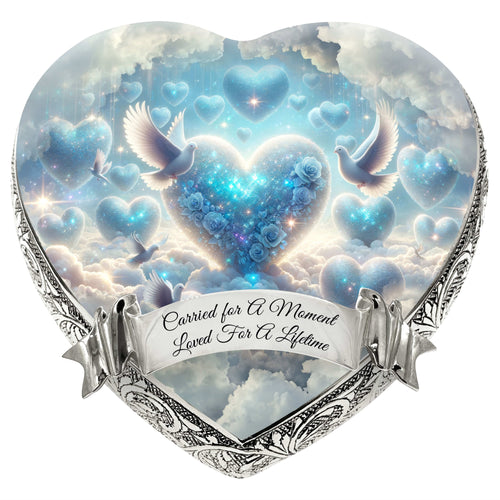 Blue Holy Doves Baby or Child Cremation Urn