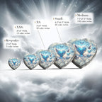 Blue Holy Doves Baby or Child Cremation Urn